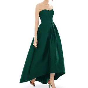 ALFRED SUNG
Strapless High-Low Maxi Dress